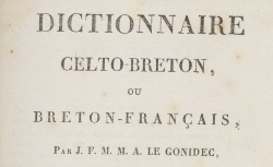 Accéder à la page "Le Gonidec, Dictionnaire celto-breton ou breton-français"