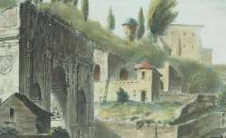 Vue de l'arc de Constantin à Rome