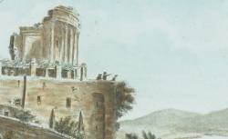 Tivoli, ruines du temple de la Vénus Tiburtine (1779)