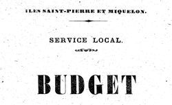 Accéder à la page "Budgets du service local"