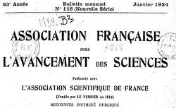      Bulletin mensuel de l'Association française pour l'avancement des sciences 