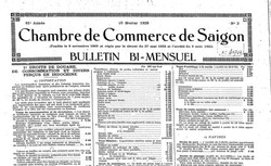 Accéder à la page "Bulletin bi-mensuel (Chambre de commerce de Saïgon)"