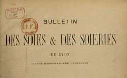 Accéder à la page "Bulletin des soies et des soieries de Lyon"