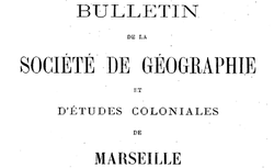 Accéder à la page "Bulletin de la Société de géographie et d'études coloniales de Marseille"