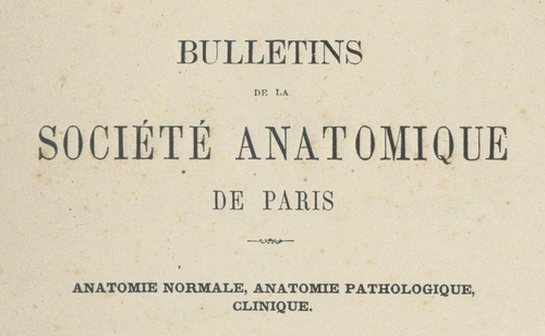 Accéder à la page "Bulletins de la Société anatomique de Paris"