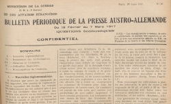 Accéder à la page "Bulletin périodique de la presse austro-allemande (question économiques)"