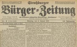 Accéder à la page "Strassburger Burger-Zeitung"