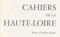 Accéder à la page "Association des Cahiers de la Haute-Loire (Le Puy)"