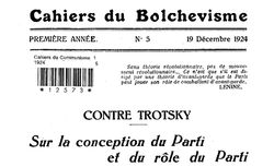 Accéder à la page "Cahiers du Bolchevisme (Les)"