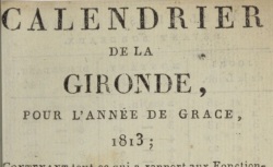 Accéder à la page "Calendrier de la Gironde"