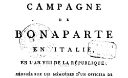 Accéder à la page "Campagne de Bonaparte en Italie en l'an VIII"