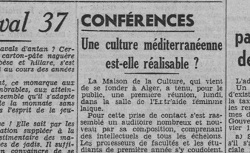 Accéder à la page "Albert Camus dans la presse algéroise"