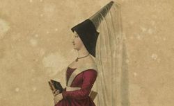  Dame de la cour de René D'Anjou : D'après une Miniature sur vélin, du Cabinet de l'Editeur 1827 coll Bibliothèque nationale du Brésil)