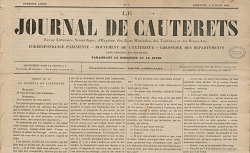 Le Journal de Cauterets, juillet 1864
