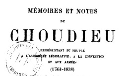 Accéder à la page "Choudieu, Mémoires et notes"