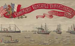 Affiche de la Compagnie Générale Transatlantique, 1890
