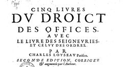 Accéder à la page "Loyseau, Charles (1564-1627)"