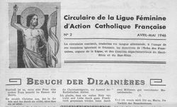 Accéder à la page "Circulaire de la Ligue féminine d'action catholique française"