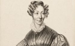 Portrait de Mlle Clémence Robert : gravure originale / de J. Boilly ; lithographie de Thierry Frères (Ville de Paris)