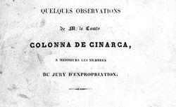 Accéder à la page "Expropriation, affaire Colonna d'Istria, comte de Cinarca, Appietto (1841)"