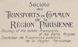 Lignes d'autobus et de tramways, 1923