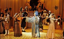 [Le bourgeois gentilhomme, texte de Molière : photographies / Daniel Cande] mise en scène de Armand Delcampe. - Boulogne-Billancourt : Théâtre de l'Ouest parisien, 06-03-1990 
