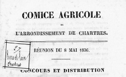 Accéder à la page "Comice agricole de l'arrondissement de Chartres"