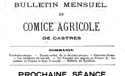 Accéder à la page "Bulletin du Comice agricole de Castres"