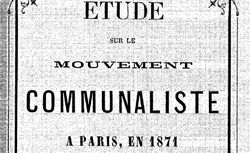 Accéder à la page "Étude sur le mouvement communaliste à Paris en 1871"