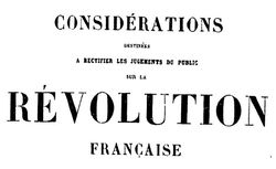 Accéder à la page "Fichte, Johann Gottlieb. Considérations destinées à rectifier le jugements du public sur la Révolution française (1793)"