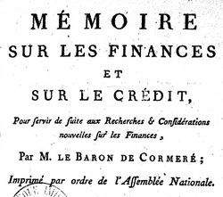 Accéder à la page "Cormeré, Guillaume-François de Mahy de (1739-18..?)"