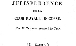 Accéder à la page "Recueil de jurisprudence de la cour de Corse"