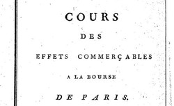Accéder à la page "Cours des effets commerçables à la Bourse de Paris"