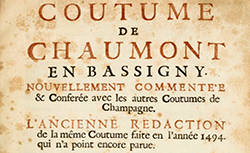 Accéder à la page "Coutume de Chaumont-en-Bassigny : nouvellement commentée et conférée avec les autres coutumes de Champagne"