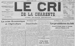 Accéder à la page "Cri de la Charente (Le)"