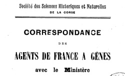 Accéder à la page "Correspondance des agents de France à Gênes avec le ministère (1901-1913)"