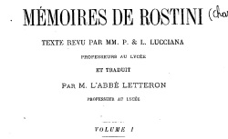 Accéder à la page "Mémoires de Rostini (1881-1883)"