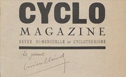 Cyclo magazine : revue bi-mensuelle du cyclotourisme, novmebre 1936