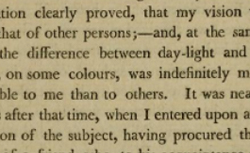 DALTON, John (1766-1844) Extraordinary facts relating to the vision of colours