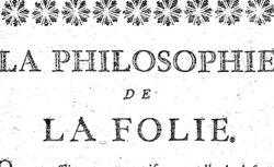 DAQUIN, Joseph (1732-1815) La Philosophie de la folie