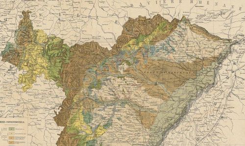 Carte géologique du Département du Bas-Rhin, 1851