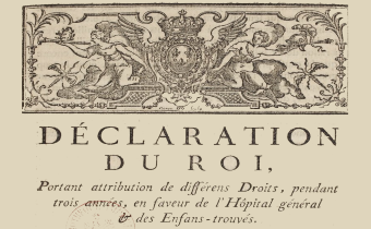 Accéder à la page "Actes royaux concernant l'hôpital des Enfants trouvés (XVIIe-XVIIIe siècles) - 1681-1780"