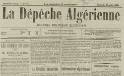 Accéder à la page "Dépêche algérienne (La)"