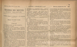 Accéder à la page "Débats parlementaires. Chambre des députés : séance du 5 août 1915"