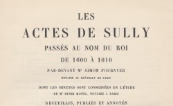 Accéder à la page "Actes de Sully passés au nom du roi (Les)"