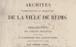 Accéder à la page "Archives administratives et législatives de la ville de Reims"