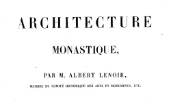 Accéder à la page "Architecture monastique"