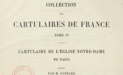 Accéder à la page "Cartulaire de l'église Notre-Dame de Paris"