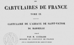 Accéder à la page "Cartulaire de l'abbaye de Saint-Victor de Marseille"