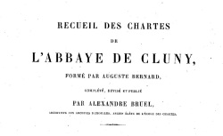 Accéder à la page "Recueil des chartes de l'abbaye de Cluny"